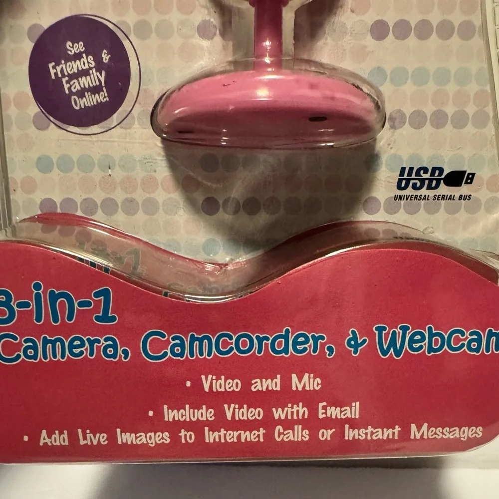 Cyber Gear WebCam 3-in-1 camera camcorder and WebCam Vintage Unopened
